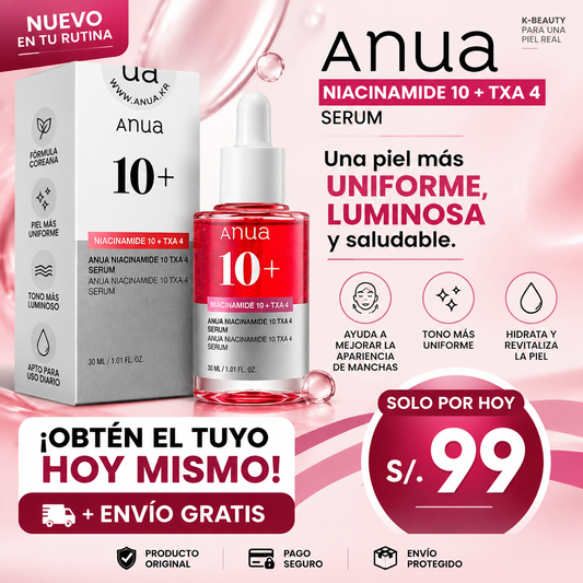 SÉRUM FACIAL CORRECTOR DE MANCHAS ANUA 10%