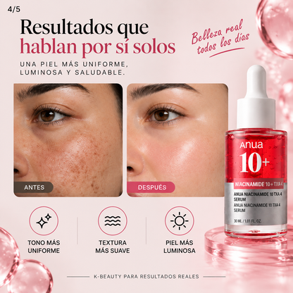 SÉRUM FACIAL CORRECTOR DE MANCHAS ANUA 10%