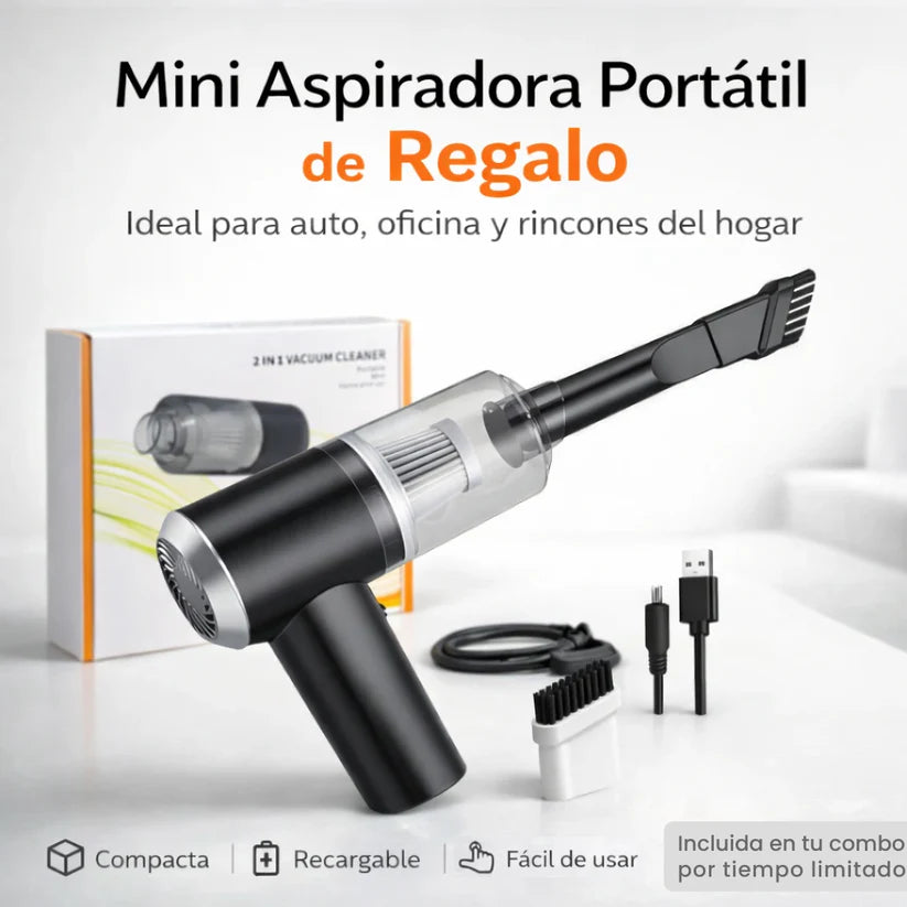 Hidro lavadora Portátil Recargable + Aspiradora  TurboJet™